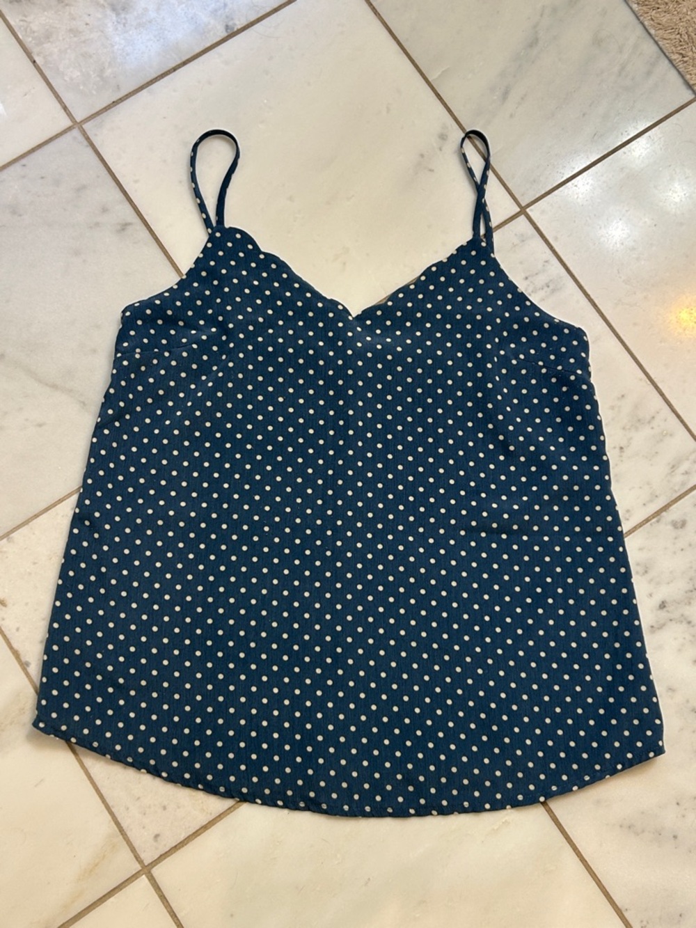 Papermoon Polka Dot Scalloped Cami